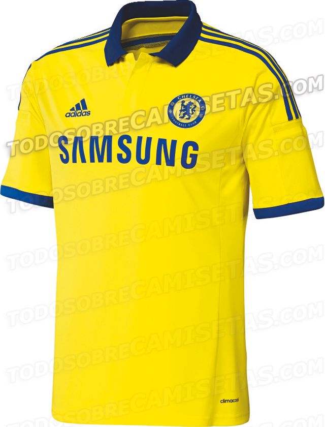 Nueva Camiseta Adidas Suplente Color Amarilla Del Chelsea Para El 20142015 Marketing De Los 